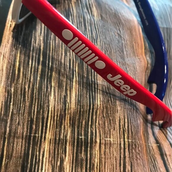 Jeep Sunglasses American Flag Forth of July Red White Blue USA NEW Custom Made - Picture 11 of 14